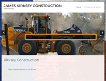 Tablet Screenshot of kirkseyconstruction.com